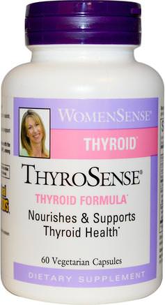 WomenSense, ThyroSense, Thyroid Formula, 60 Vegetarian Capsules by Natural Factors-Hälsa, Sköldkörtel, Hälsosamt Sköldkörtelstöd