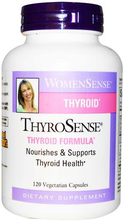 WomenSense, ThyroSense, Thyroid Formula, 120 Vegetarian Capsules by Natural Factors-Hälsa, Sköldkörtel