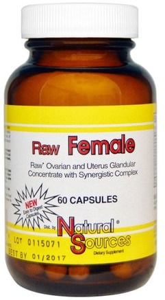 Raw Female, 60 Capsules by Natural Sources-Kosttillskott, Nötkreaturprodukter, Kvinnor