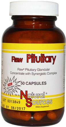 Raw Pituitary, 50 Capsules by Natural Sources-Kosttillskott, Nötkreaturprodukter