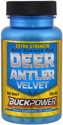 Deer Antler Velvet, Extra Strength, 30 Capsules by Natural Sport-Sport, Kosttillskott, Hjortantler Sammet