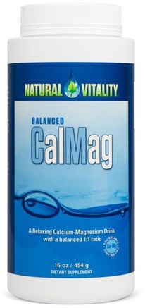 Balanced CalMag, Original (Unflavored), 16 oz (454 g) by Natural Vitality-Kosttillskott, Mineraler, Kalcium Och Magnesium
