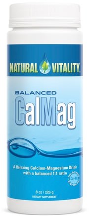 Balanced CalMag, Original (Unflavored), 8 oz (226 g) by Natural Vitality-Kosttillskott, Mineraler, Kalcium Och Magnesium