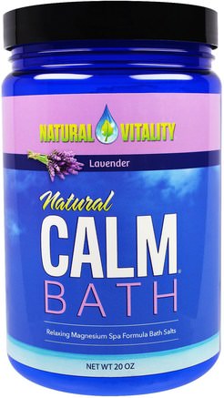 Natural Calm Bath, Lavender, 20 oz by Natural Vitality-Bad, Skönhet, Badsalter