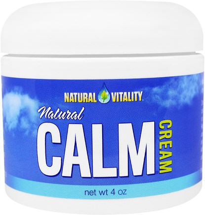 Natural Calm Cream, 4 oz by Natural Vitality-Kosttillskott, Mineraler, Magnesium, Skönhet, Ansiktsvård