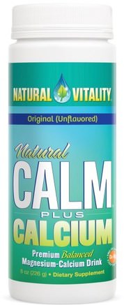 Natural Calm Plus Calcium, Original (Unflavored), 8 oz (226 g) by Natural Vitality-Kosttillskott, Mineraler, Kalcium Och Magnesium, Naturlig Lugn
