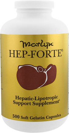Marlyn, Hep-Forte, 500 Soft Gelatin Capsules by Naturally Vitamins-Hälsa, Leverstöd
