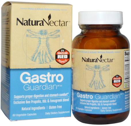 Gastro Guardian, 60 Veggie Caps by NaturaNectar-Kosttillskott, Biprodukter, Bi Propolis, Hälsa, Matsmältning, Mage