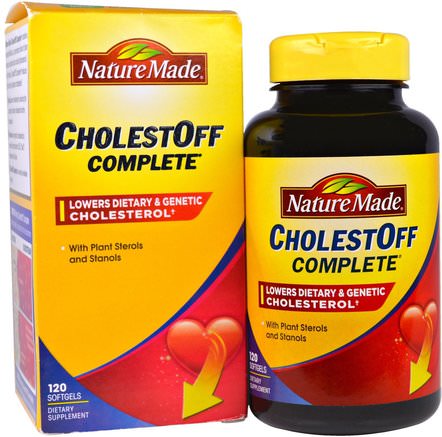 CholestOff Complete, 120 Softgels by Nature Made-Hälsa, Kolesterolstöd, Kolesterol