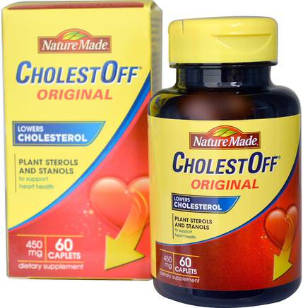 CholestOff, Original, 450 mg, 60 Caplets by Nature Made-Kosttillskott, Mineraler