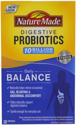 Digestive Probiotics, Daily Balance, 30 Capsules by Nature Made-Kosttillskott, Probiotika