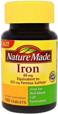 Iron, 180 Tablets by Nature Made-Kosttillskott, Mineraler, Järn