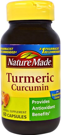Turmeric Curcumin, 60 Capsules by Nature Made-Kosttillskott, Antioxidanter, Curcumin