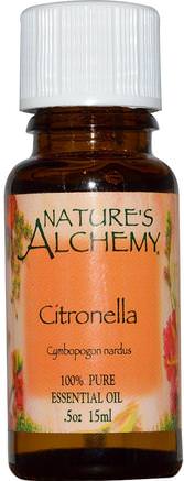 Citronella, Essential Oil.5 oz (15 ml) by Natures Alchemy-Bad, Skönhet, Aromterapi Eteriska Oljor, Citronella Olja