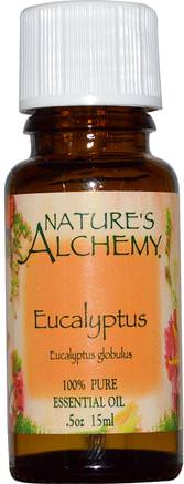 Eucalyptus, Essential Oil.5 oz (15 ml) by Natures Alchemy-Bad, Skönhet, Aromaterapi Eteriska Oljor, Eukalyptusolja