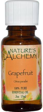 Grapefruit, Essential Oil, 0.5 oz (15 ml) by Natures Alchemy-Bad, Skönhet, Aromaterapi Eteriska Oljor, Grapefruktolja