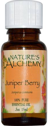 Juniper Berry, Essential Oil, 0.5 oz (15 ml) by Natures Alchemy-Bad, Skönhet, Aromterapi Eteriska Oljor, Enbär Olja
