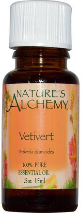 Vetivert, Essential Oil.5 oz (15 ml) by Natures Alchemy-Bad, Skönhet, Aromaterapi Eteriska Oljor, Vetiverolja