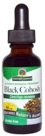 Black Cohosh, Alcohol-Free, 40 mg, 1 fl oz (30 ml) by Natures Answer-Hälsa, Kvinnor, Svart Cohosh