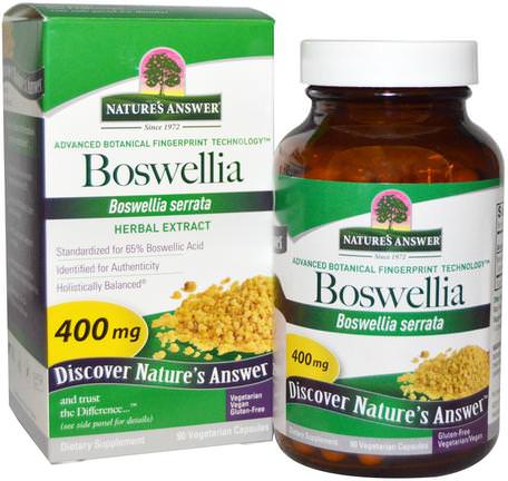 Boswellia, 400 mg, 90 Vegetarian Capsules by Natures Answer-Hälsa, Inflammation, Boswellia