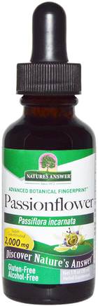 Passionflower, Alcohol-Free, 1 fl oz (30 ml) by Natures Answer-Örter, Passionblomma