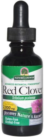 Red Clover, Alcohol-Free, 2.000 mg, 1 fl oz (30 ml) by Natures Answer-Örter, Rödklöver