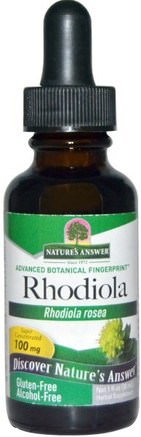 Rhodiola, Rhodiola Rosea, 100 mg, 1 fl oz (30 ml) by Natures Answer-Örter, Rhodiola Rosea, Adaptogen