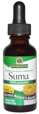 Suma, Pfaffia Paniculata, 2.000 mg, 1 fl oz (30 ml) by Natures Answer-Hälsa, Kall Influensa Och Viral, Ginseng, Suma (Brasilianska Ginseng)
