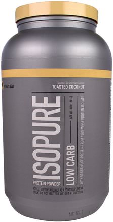 IsoPure, Protein Powder, Low Carb, Toasted Coconut, 3 lb (1361 g) by Natures Best-Kosttillskott, Protein, Sportprotein