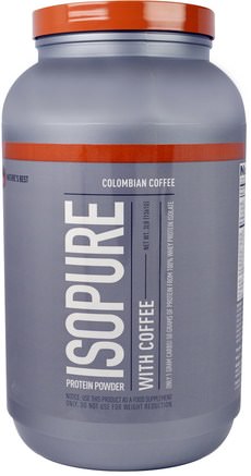 IsoPure, Protein Powder with Coffee, Colombian Coffee, 3 lb (1361 g) by Natures Best-Kosttillskott, Protein, Sportprotein