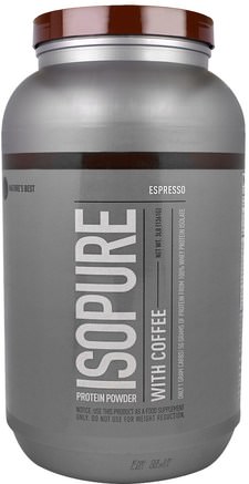 IsoPure, Protein Powder with Coffee, Espresso, 3 lb (1361 g) by Natures Best-Sverige