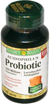 Acidophilus Probiotic, 120 Tablets by Natures Bounty-Kosttillskott, Probiotika