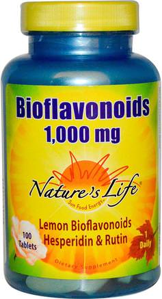 Bioflavonoids, 1.000 mg, 100 Tablets by Natures Life-Vitaminer, Bioflavonoider