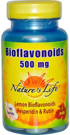 Bioflavonoids, 500 mg, 100 Tablets by Natures Life-Vitaminer, Bioflavonoider