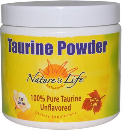 Taurine Powder, Unflavored, 335 g by Natures Life-Kosttillskott, Aminosyror, Taurin