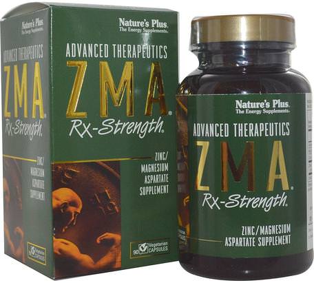 Advanced Therapeutics, ZMA Rx-Strength, 90 Veggie Caps by Natures Plus-Sport, Zma, Män