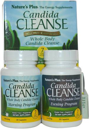 Candida Cleanse, 7 Day Program, 2 Bottles, 28 Capsules Each by Natures Plus-Hälsa, Detox, Candida