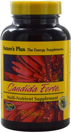 Candida Forte, 90 Softgels by Natures Plus-Hälsa, Kvinnor, Candida