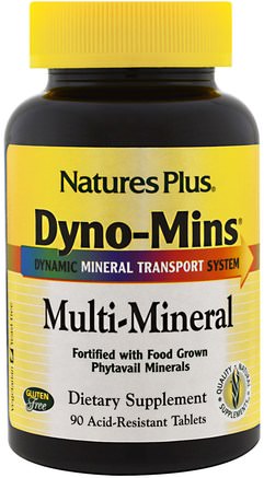 Dyno-Mins, Multi-Mineral, 90 Acid-Resistant Tablets by Natures Plus-Kosttillskott, Mineraler, Flera Mineraler