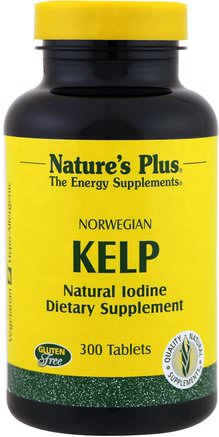Norwegian Kelp, 300 Tablets by Natures Plus-Kosttillskott, Alger Olika, Kelp