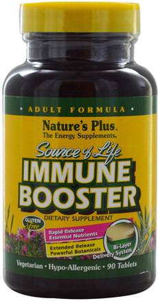 Source of Life, Immune Booster, 90 Tablets by Natures Plus-Hälsa, Kall Influensa Och Virus, Immunförsvar
