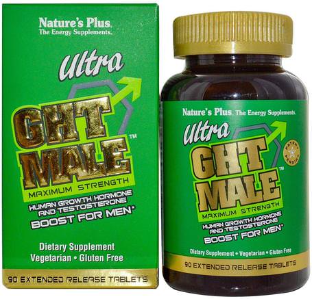 Ultra GHT Male, Maximum Strength, 90 Tablets by Natures Plus-Hälsa, Män, Testosteron