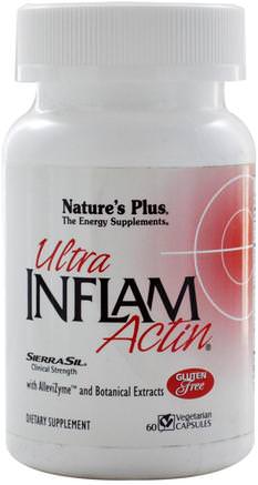 Ultra Inflam Actin, 60 Veggie Caps by Natures Plus-Kosttillskott, Sierra Sil