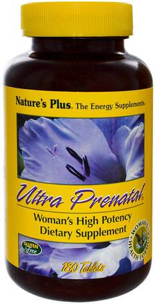 Ultra Prenatal, 180 Tablets by Natures Plus-Vitaminer, Prenatala Multivitaminer, Kvinnor
