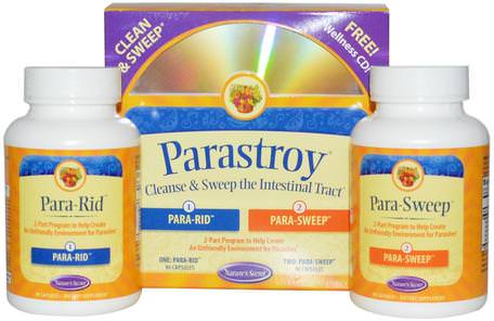 Parastroy, Cleanse & Sweep The Intestinal Tract, 2 Bottles, 90 Capsules Each by Natures Secret-Hälsa, Detox