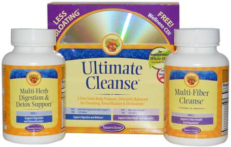 Ultimate Cleanse, 2 Part Program, 2 Bottles, 120 Tablets Each by Natures Secret-Hälsa, Detox