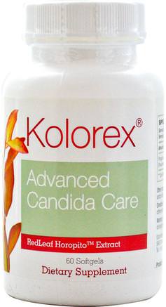 Kolorex, Advanced Candida Care, 60 Softgels by Natures Sources-Hälsa, Candida