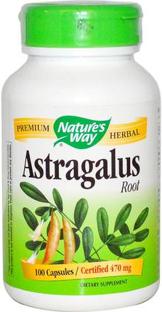 Astragalus Root, 470 mg, 100 Capsules by Natures Way-Kosttillskott, Adaptogen