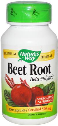 Beet Root, 500 mg, 100 Capsules by Natures Way-Kosttillskott, Örter