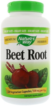 Beet Root, 500 mg, 320 Vegetarian Capsules by Natures Way-Kosttillskott, Örter